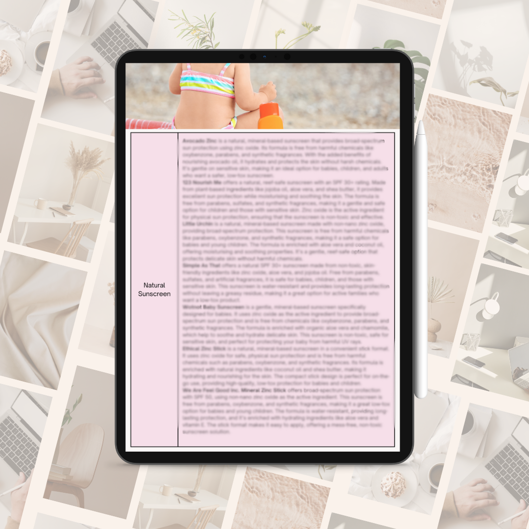 100+ Low-Tox Recommendations for Babies & Children (Personal Hygiene, Baby Care Items, Food + More)