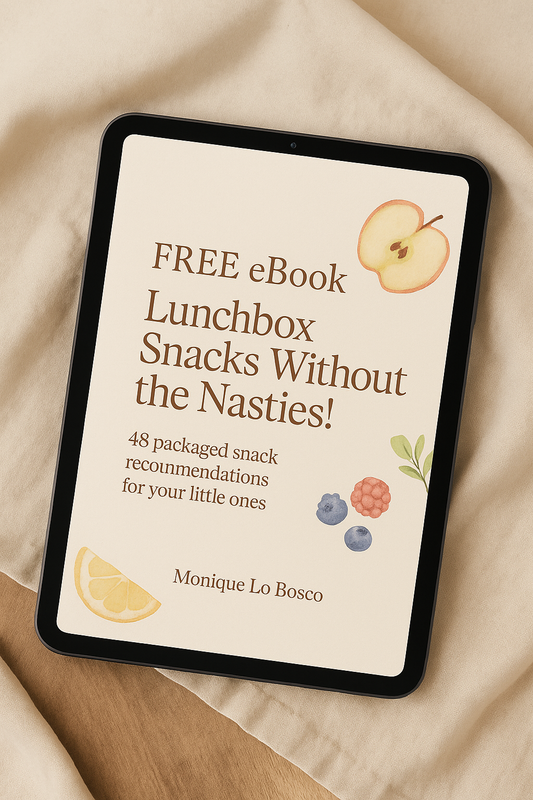 FREE eBook - Snacks Without the Nasties! 48 recommended packaged snack ideas 🍿 (Lunchbox friendly)